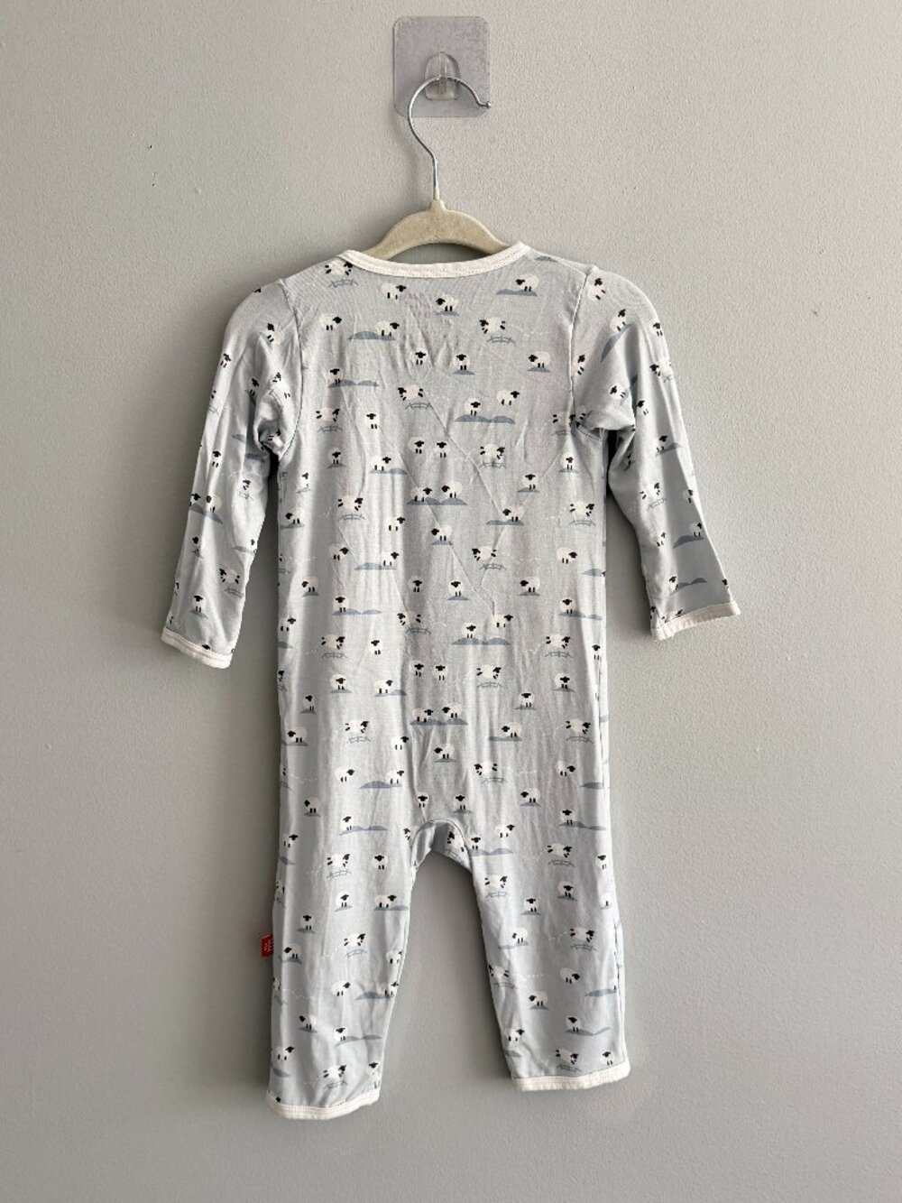 Magnetic Me Baa Baa Baby Blue Modal Magnetic Romper 3–6M - Picture 5 of 5